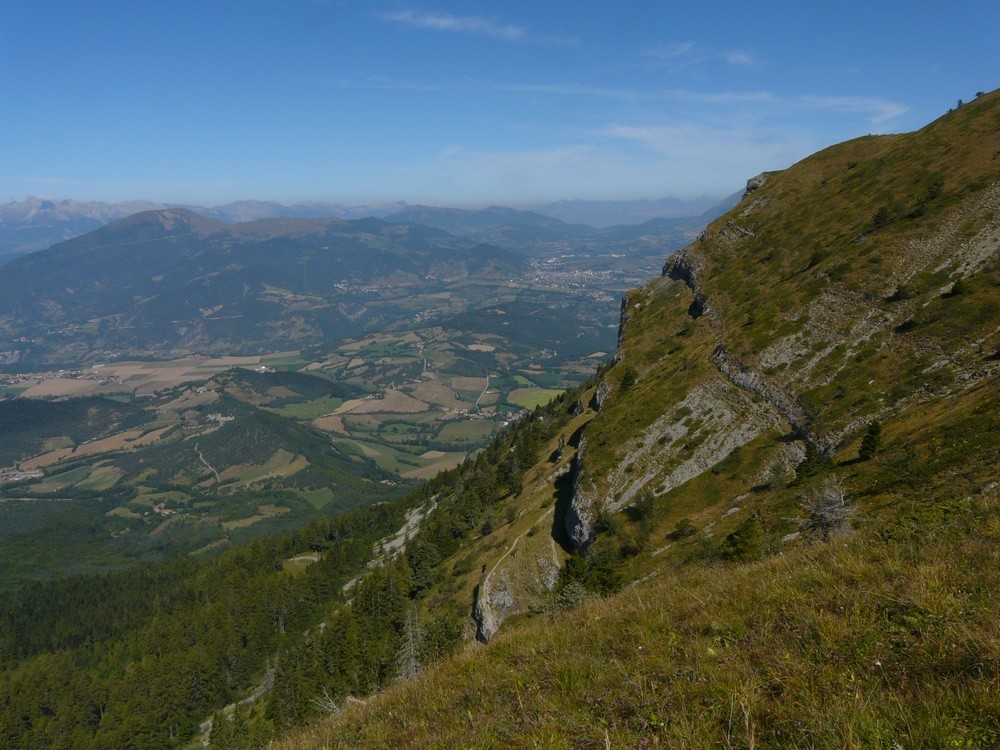 Au dessus des barres du versant W