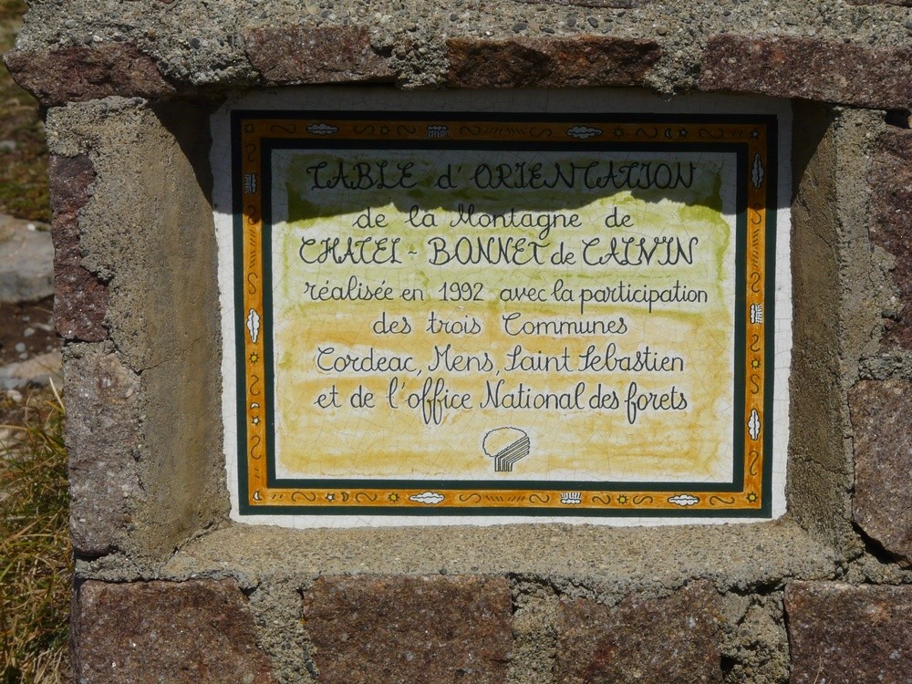 Table d'orientation du Châtel