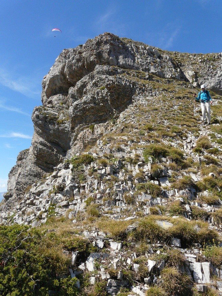Descente du versant S