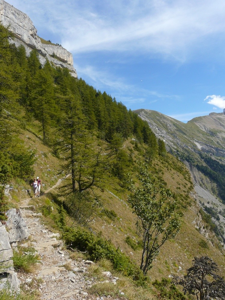 Sur la grande vire de Pomaray