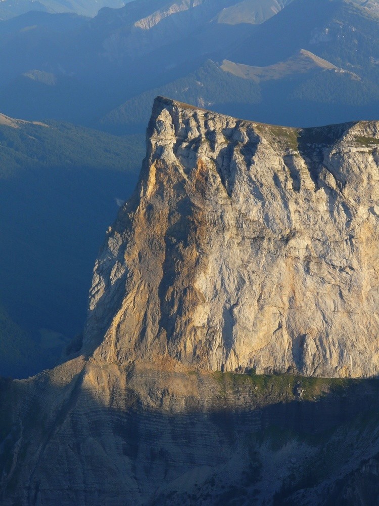 Mont Aiguille - L'éboulement de la face N