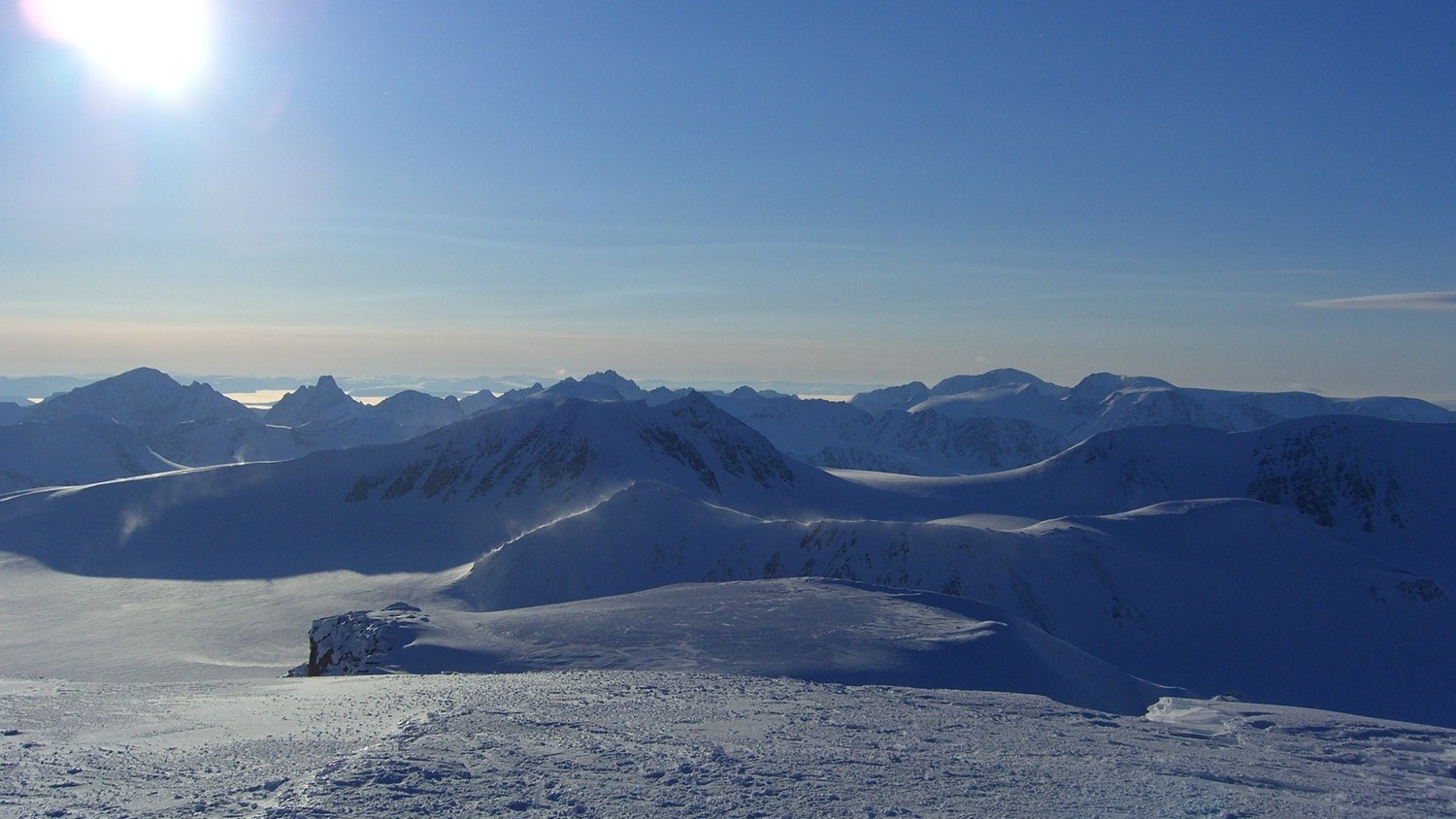 Spitzberg-vue sur les atomfjella