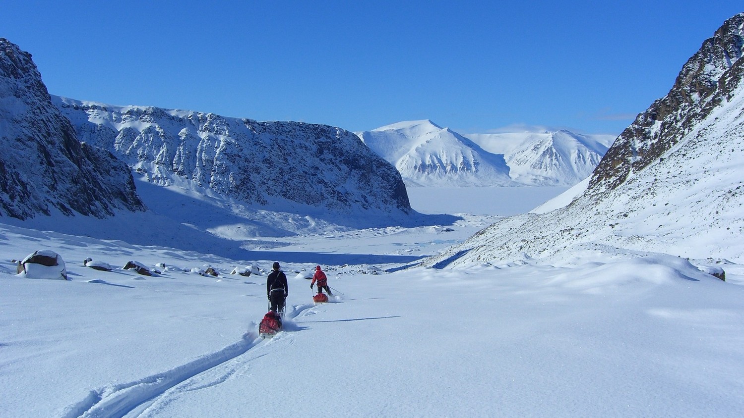 spitzberg-descente sur le fjord