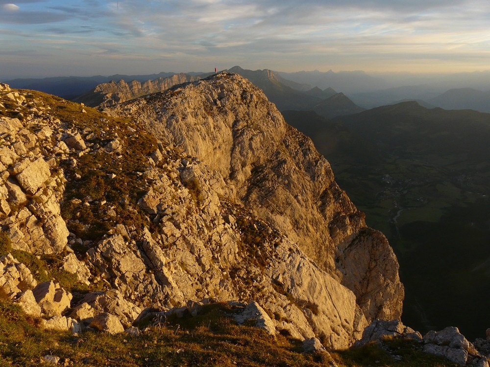 Sur la crête sommitale du Grand Veymont