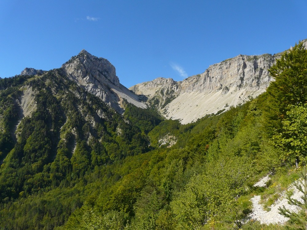 Vallon d'accès au Pas des Bachassons