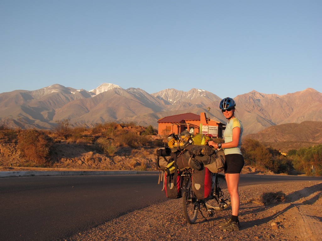 sur la route du retour à Mendoza (avec Plata en arrière fond)