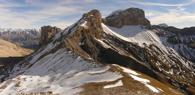 Les crêtes de la Tête de Plate Longue et du Rocher Rond