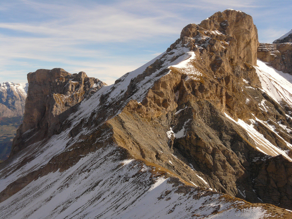 L'arête de montée à la Tête de Plate Longue