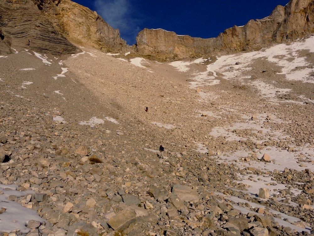 Descente du vallon des Clausis