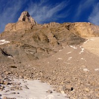 Le Rocher Rond depuis le vallon des Clausis