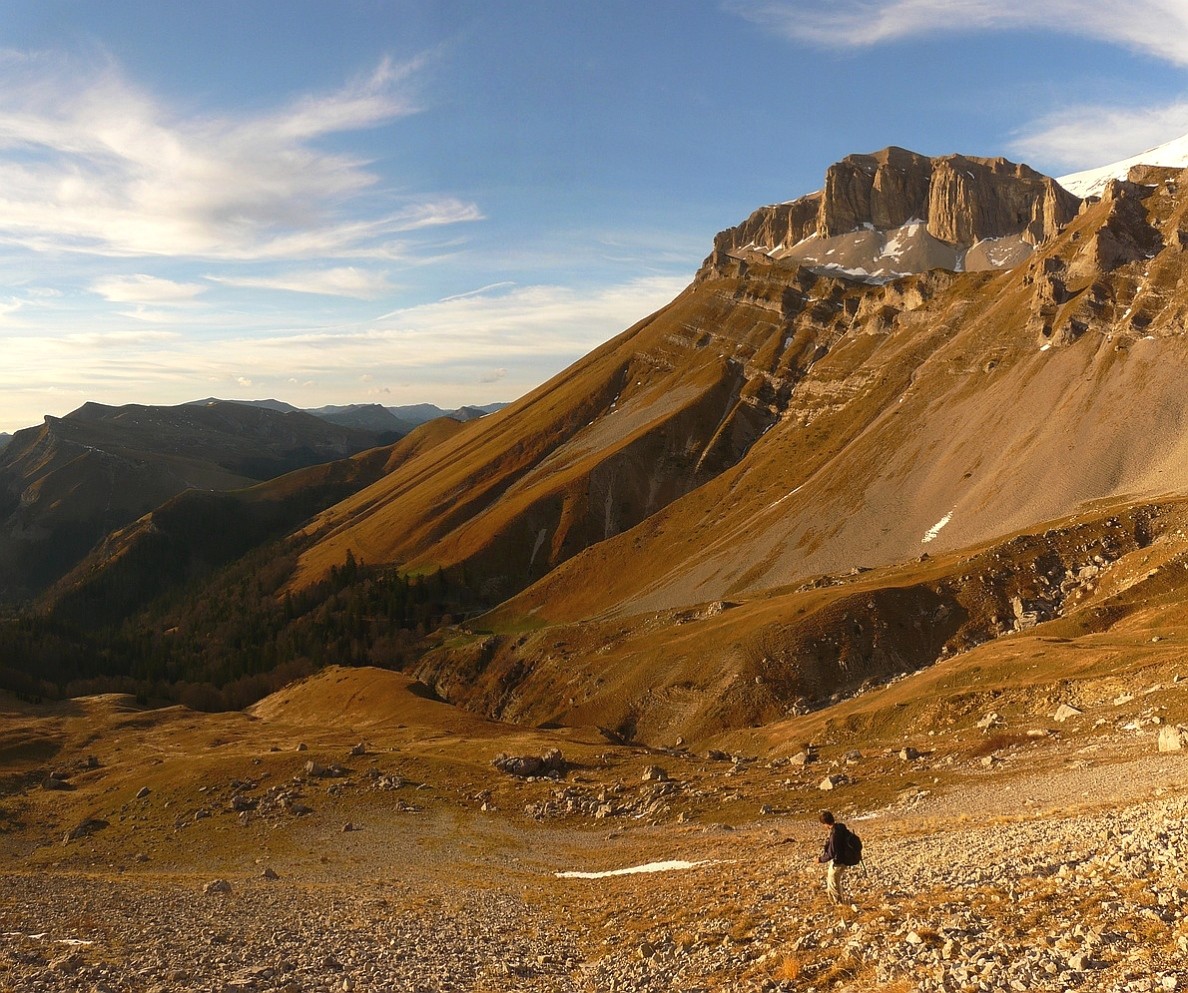 Descente dans le vallon du Fleyrard