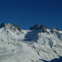 Aiguille du Grand Fond, Brèche de Parozan et Pointe de Presset (versant W)