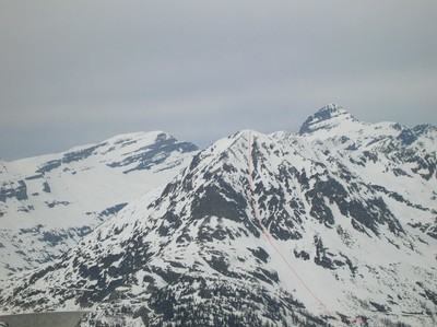 Bel Oiseau. Couloir SSE. Bel Oiseau. Couloir SSE.