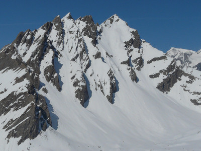 Le Mont Berrio Blanc (Vallée d'Aoste) face SE