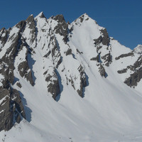 Le Mont Berrio Blanc (Vallée d'Aoste) face SE