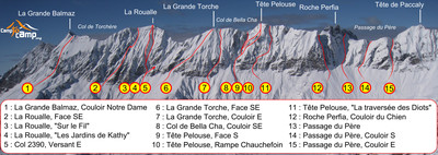 Topo : Aravis, versant Sud Topo : Aravis, versant Sud