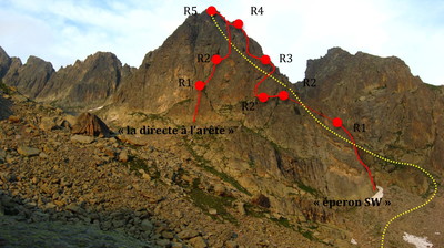 épaule de l'arête sud
