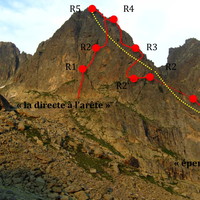 épaule de l'arête sud