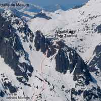 Montée à la Brèche de Praz Torrent depuis le col des Montets