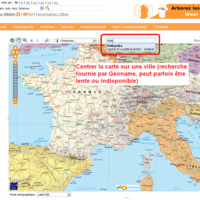 [carte/carto] Recentrer la carte, puis cliquer sur le bon nom dans la liste