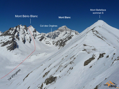 Mont Bério Blanc face SE