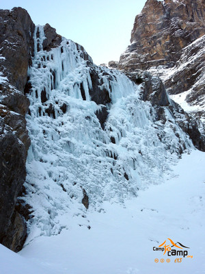 Cirque de Gavarnie - Torrent des Druides - Vue générale de L1 du 5eme ressaut Cirque de Gavarnie - Torrent des Druides - Vue générale de L1 du 5eme ressaut