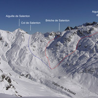 Col de Salenton en traversée depuis le col des aiguilles Crochues