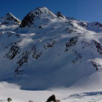 panorama delle cime del paradisin al corn da camp