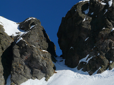 La brèche de Bérard versant W La brèche de Bérard versant W