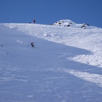 Cima del Can quota 3120m (ripida paretina sotto la cima