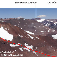 Cerro Comandante Cabot visto desde Olivares Central                        