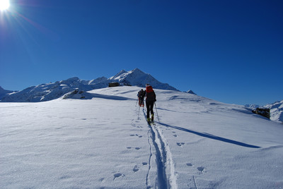Verso il Sasso Prealda 2709 m. Verso il Sasso Prealda 2709 m.