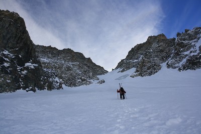 Longue montée vers le Col de la Roche Faurio