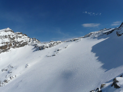 Col oriental du Grand Etret et le glacier Col oriental du Grand Etret et le glacier