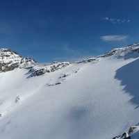 Col oriental du Grand Etret et le glacier