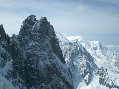Les Drus depuis la Petite Verte Les Drus depuis la Petite Verte
