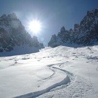 il pendio finale verso la forcella dei pecoli