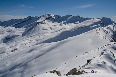 Tete de l'Estrop et 3 Evechés Versant N Tete de l'Estrop et 3 Evechés Versant N