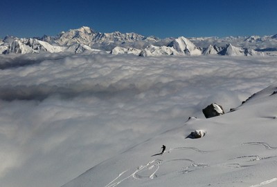 Descente sur les nuages