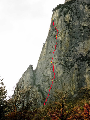 Le tracé de Upmania