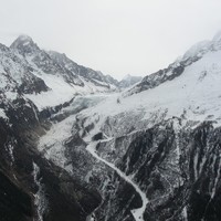 Le bas du glacier d'Argentière et le domaine des Grands Montets (Argentière)