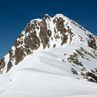 Pic de la Coume de l'Ours depuis col de la Coume Estrète