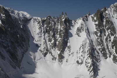 Pointe Eales, Col des Cristaux depuis l'Amone