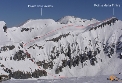 La pointe de la Finive depuis le Vieux Emosson
