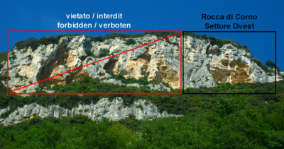 Rocca di Corno - settore W