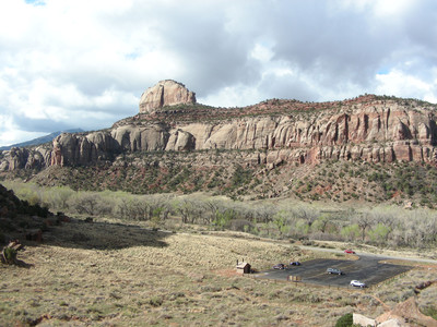 Le parking de Donnelly Canyon Le parking de Donnelly Canyon