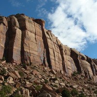 Le versant S du Donnelly Canyon, au niveau de Generic Crack