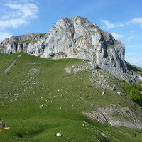 Casque du Lhéris - Faces SW et S avec le col du Lhéris