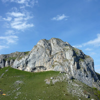Casque du Lhéris - Faces SW et S avec le col du Lhéris