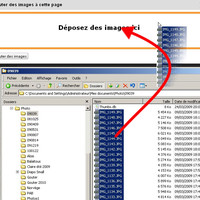 Utilisation du "Drag-and-Drop" pour sélectionner plusieurs images à la fois